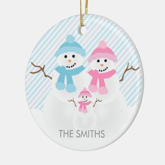 Snowman Family Ornament (Links)