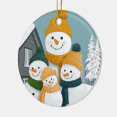 Snowman Family Ornament - Aanpasbaar (Links)