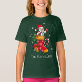 Snowman Family Snowflakes op kerstmis T-shirt (Voorkant)