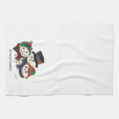 SNOWMAN FAMILY TEA TOWEL THEEDOEK (Horizontaal)