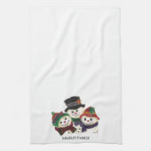 SNOWMAN FAMILY TEA TOWEL THEEDOEK (Verticaal)