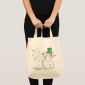 Snowman Farts Snowflakes Tote Bag (Voorkant (product))