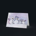 Snowman Feestdagen Kaart<br><div class="desc">Snowman</div>