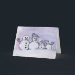 Snowman Feestdagen Kaart<br><div class="desc">Snowman</div>