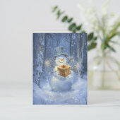 Snowman Feestdagenkaart (Staand voorkant)