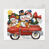 Snowman Feestdagenkaart (Voorkant)