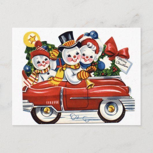 Snowman Feestdagenkaart (Voorkant)