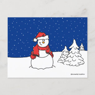 Snowman Feestdagenkaart
