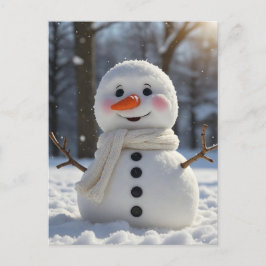 Snowman Feestdagenkaart
