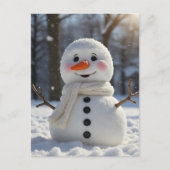 Snowman Feestdagenkaart (Voorkant)