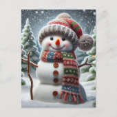 Snowman Feestdagenkaart (Voorkant)