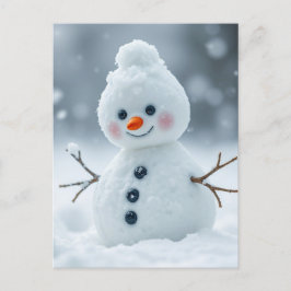 Snowman Feestdagenkaart