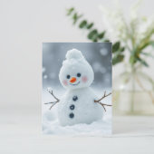 Snowman Feestdagenkaart (Staand voorkant)