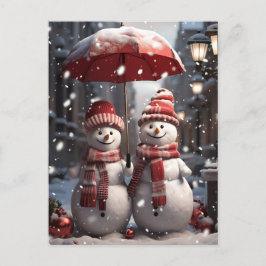 Snowman Feestdagenkaart
