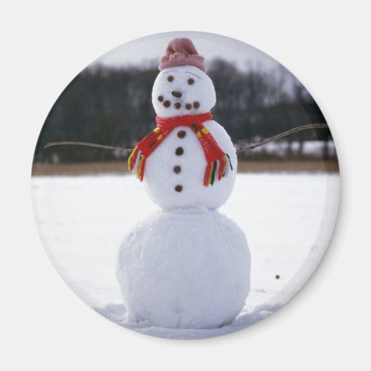 Snowman Field Magneet (Voorkant)