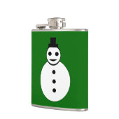 Snowman Flask glimlachen Heupfles (Links)