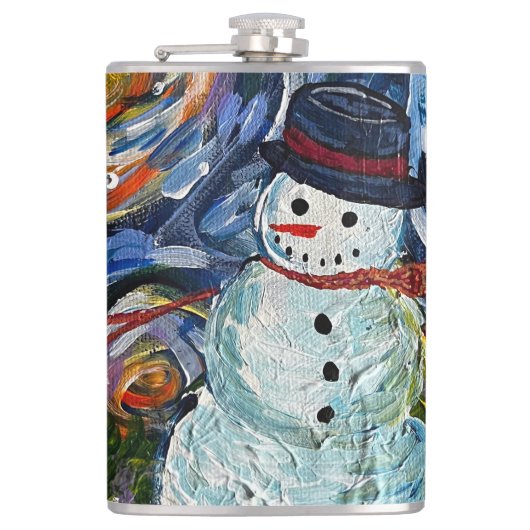 Snowman Flask Heupfles (Voorkant)