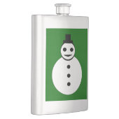 Snowman Flasks voor het glimlachen Heupfles (Rechts)