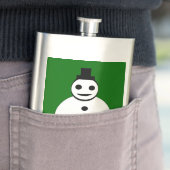 Snowman Flasks voor het glimlachen Heupfles (Voorbeeld)