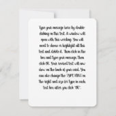 Snowman Flat Card, Fun Festive Snowman met licht Bedankkaart (Achterkant)