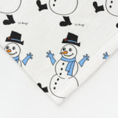 Snowman Fleece Blanket (Hoek)