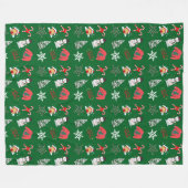 Snowman Fleece Blanket Deken (Voorkant (Horizontaal))