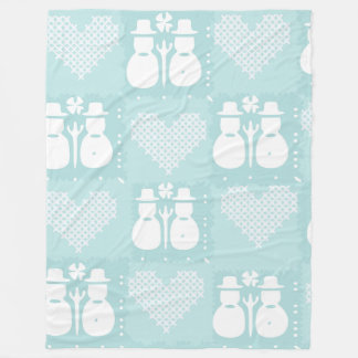 Snowman Fleece Deken