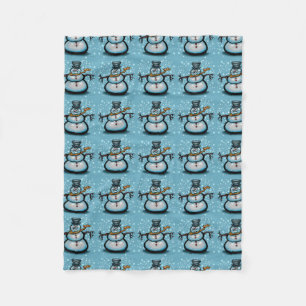Snowman Fleece Deken