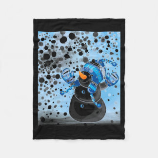 Snowman  fleece deken