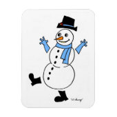 Snowman Flexible Magnet Magneet (Verticaal)