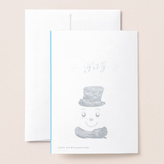 snowman folie kaarten (Met envelop)