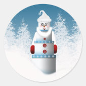 Snowman Forest Design Stickers (Voorkant)
