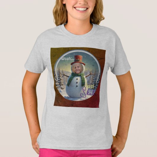Snowman Foto T-Shirt HAMbyWG (Voorkant)