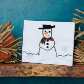 Snowman Fotoplaat (Zijkant)