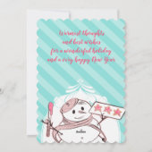 Snowman Franse bakkerijkoekjes kerstkaart (Achterkant)