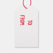 Snowman Friends Cadeaulabel (Achterkant)