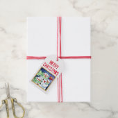 Snowman Friends Cadeaulabel (Met Touw)