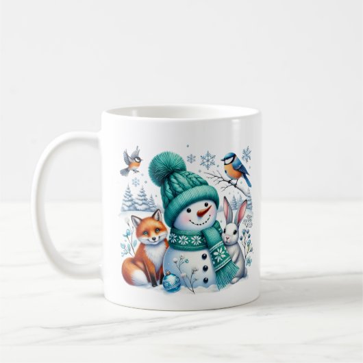 Snowman & Friends Coffee Mok (Links)