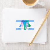 Snowman Friends Etiket (Insitu)