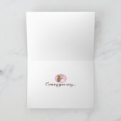 Snowman Friends Pink Theme Feestdagen Kaart (Binnen)