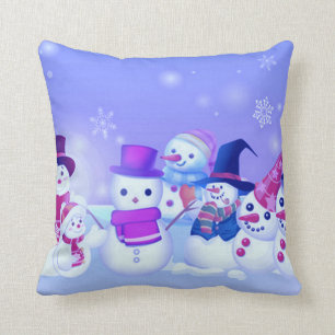 Snowman Friends Sierkussen