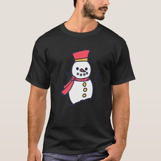 Snowman fun christmas t-shirt (Voorkant)