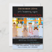 Snowman Fun Elegant Kerstfeest Kaart (Voorkant)