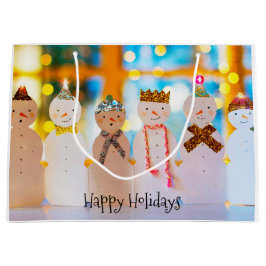 Snowman Fun Elegant Kerstmis Groot Cadeauzakje