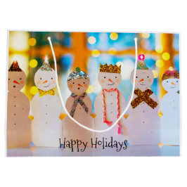Snowman Fun Elegant Kerstmis Groot Cadeauzakje