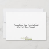 Snowman Fun - kerstuitnodigingen Kaart (Achterkant)