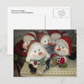 Snowman Gaggle Briefkaart (Voorkant / Achterkant)
