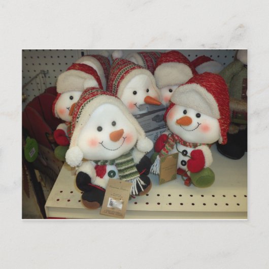 Snowman Gaggle Briefkaart (Voorkant)