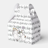 Snowman gevecht bedankdoosjes (Achterkant)