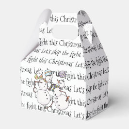 Snowman gevecht bedankdoosjes